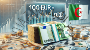 سعر اليورو مقابل الدينار الجزائري