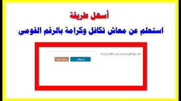 معاش تكافل وكرامة