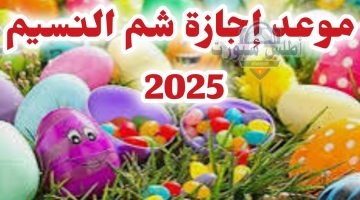 إجازة شم النسيم 2025