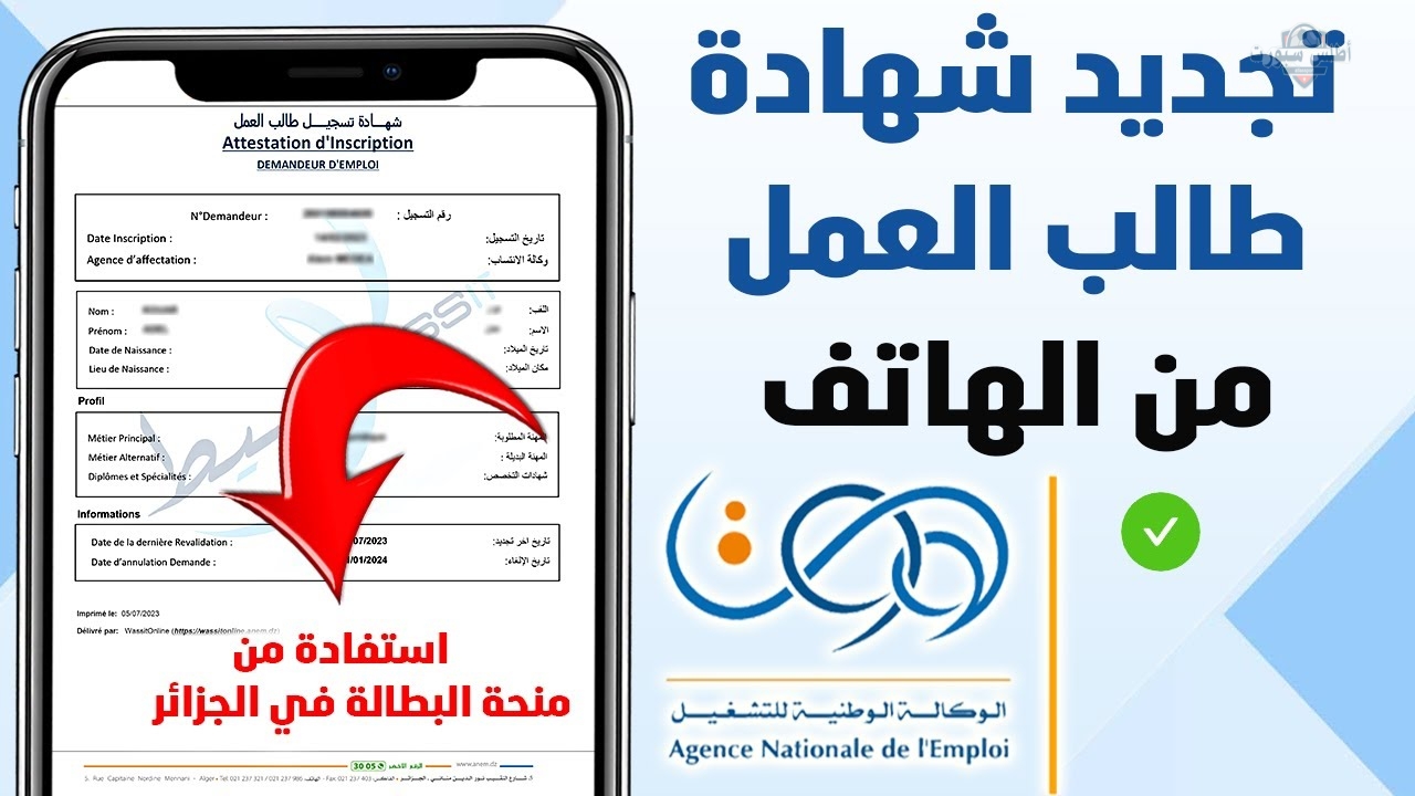 " anem.dz ” خطوات تجديد منحة البطالة كل 6 أشهر 2025 عبر الوكالة الوطنية للتشغيل 2 ” anem.dz ” خطوات تجديد منحة البطالة كل 6 أشهر 2025 عبر الوكالة الوطنية للتشغيل