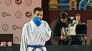 زياد علي يبرز في بطولة الدوري العالمي للكاراتيه بحصوله على الفضية