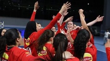 لحظات فرح سيدات يد الأهلي يحتفلن بالتتويج بالدوري
