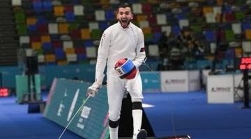 ماهر يتألق محمود السيد يحقق ذهبية سيف المبارزة في الصين