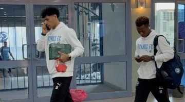بيراميدز يستعد لمواجهة بتروجت في بتروسبورت صور من الوصول