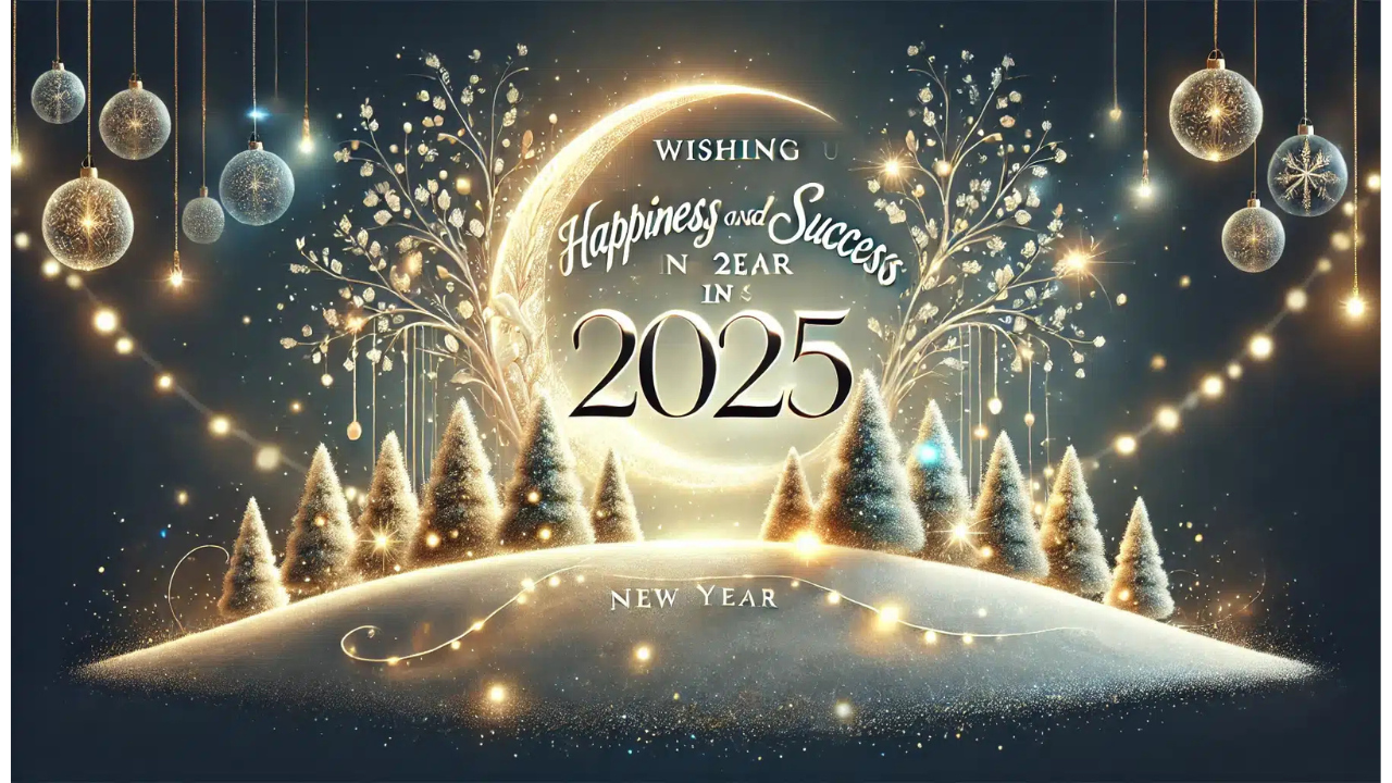 معايدة HAPPY NEW YEAR صورة تهنئة رأس السنة 2025 أجمل الرسائل والعبارات