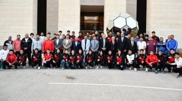 اجتماع وزير الرياضة مع اتحاد المصارعة منتخب مصر تحضيرا للبطولة الأفريقية