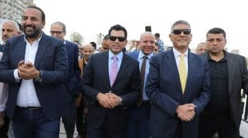 افتتاح ملاعب جديدة لنادي الصحفيين النهرى بحضور وزير الرياضة ومحافظ الجيزة
