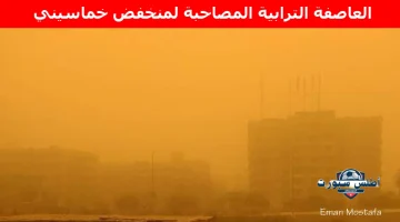 العاصفة الترابية المصاحبة لمنخفض خماسيني