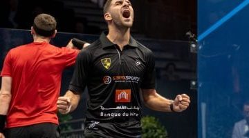 ثلاثة مصريين يحققون إنجاز التأهل لربع نهائي كأس جراسهوبر للاسكواش
