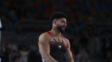 عمر العربي يحصد ذهبية كأس العالم في الجمباز الفني على المتوازي