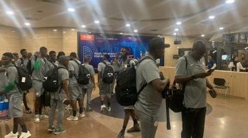 وصول منتخب نيجيريا إلى القاهرة للمنافسة في البطولة الأفريقية للشباب