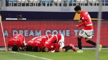 أحمد شرف يسجل هدفه الأول لمنتخب مصر ضد تنزانيا في الدقيقة 7 بكأس أفريقيا للشباب