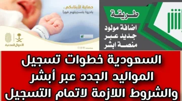 المواليد الجدد عبر منصة أبشر