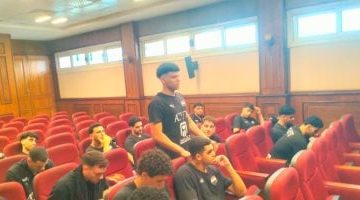 تحفيز شباب كرة اليد قبل انطلاق كأس العرب في الكويت