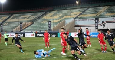 حصيلة شوط أول متكافئ بين حرس الحدود والبنك الأهلي 1-1 2 حصيلة شوط أول متكافئ بين حرس الحدود والبنك الأهلي 1-1