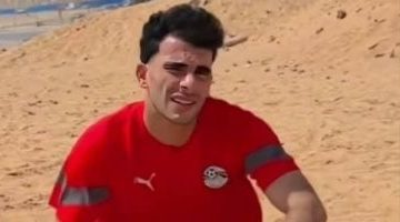 زيزو يستعرض مهاراته في تدريبات منتخب مصر على الرمال