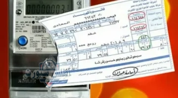 فاتورة المياه