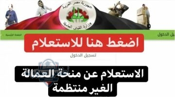 منحة العمالة غير المنتظمة