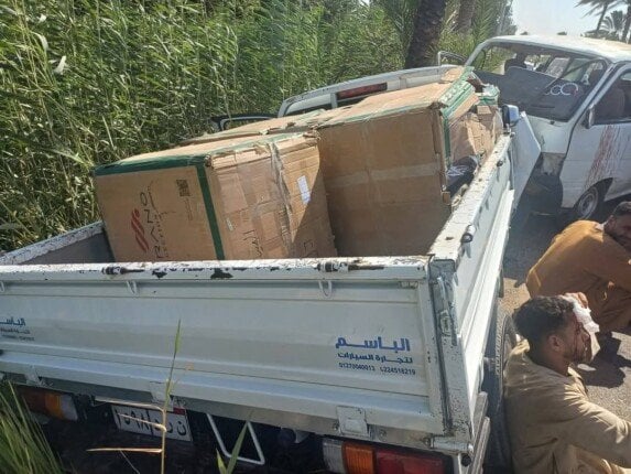 11 مصابًا في تصادم مروع نتيجة قيادة متهورة بالمنيا