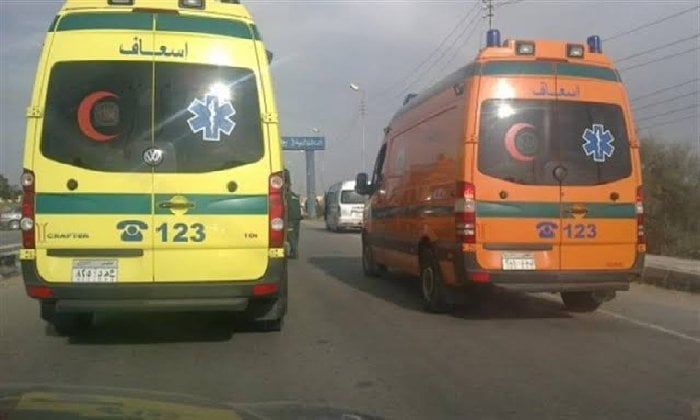 4 إصابات في حادث انقلاب سيارة ملاكي على الطريق الدولي الساحلي بالبحيرة