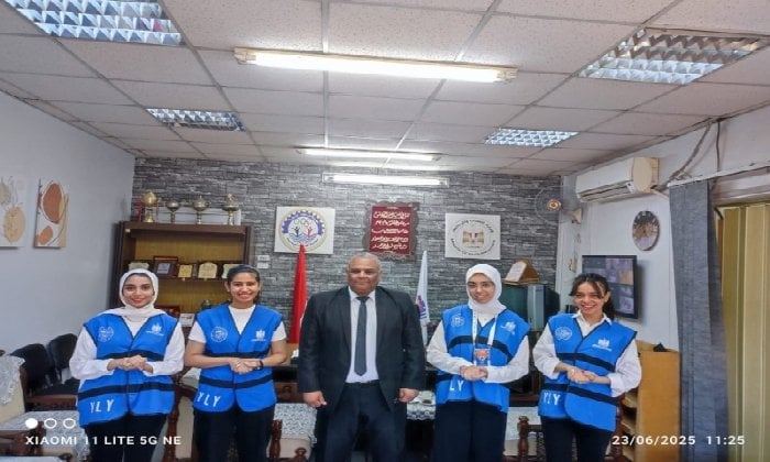 استقبال مدير الرياضة بقنا لفريق شباب YLY