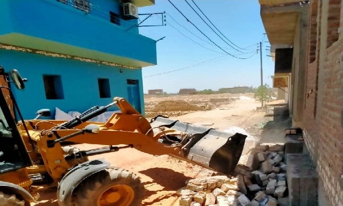 حملة إزالة تعديات الأراضي الزراعية في أسوان خلال الموجة 26