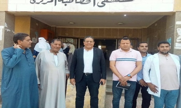 مدير صحة المنوفية يجري جولة تفقدية في مستشفى الخطاطبة المركزي