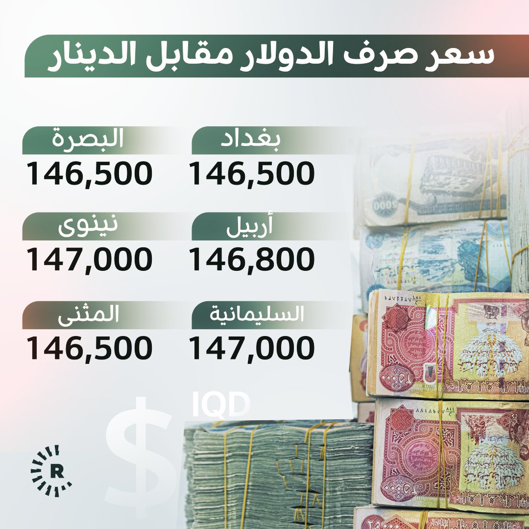 سعر 100 دولار في أربيل اليوم الخميس 17 يوليو 2025 وتحركات أسعار الصرف مقابل الدينار العراقي