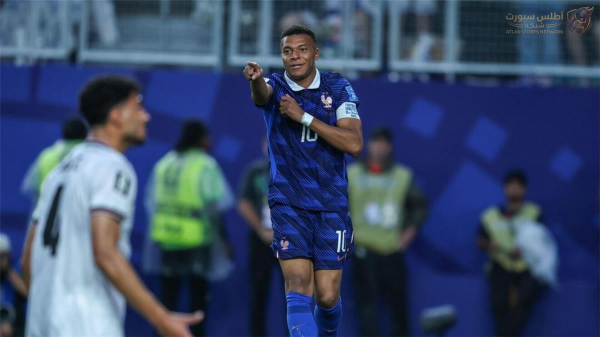 مبابي خلال مباراة فرنسا ضد العراق في كأس العالم 2026