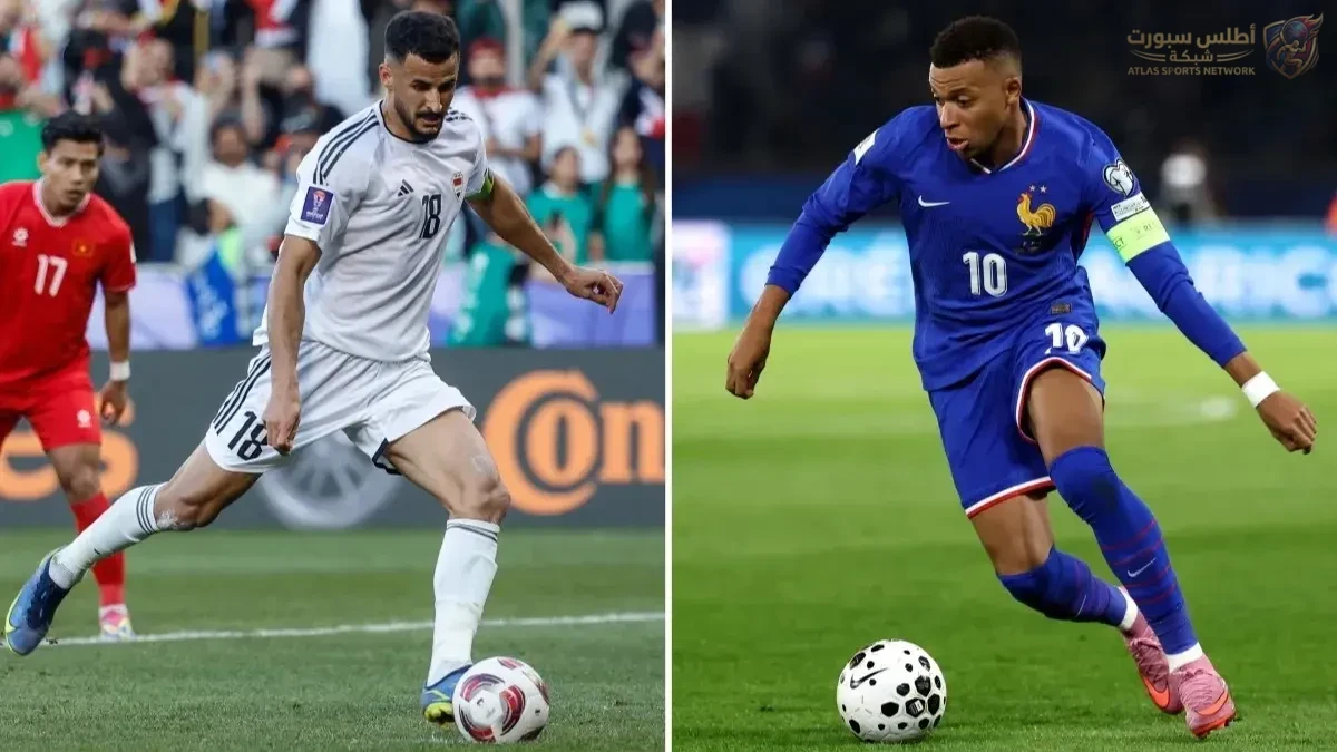 موعد مباراة العراق وفرنسا في كأس العالم والقنوات الناقلة